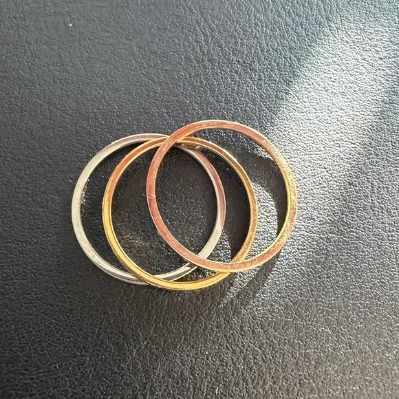 Metallic Thin Rings for single or stacking - Picture 3 of 7
